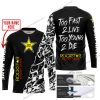 TOO FAST TO LIVE TOO YOUNG TO DIE - LIMITED EDITION - CUSTOM NAME - ROCKSTAR - BLACK - JERSEY