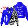 TOO FAST TO LIVE TOO YOUNG TO DIE - LIMITED EDITION - CUSTOM NAME - FLY RACING - BLUE