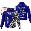 TOO FAST TO LIVE TOO YOUNG TO DIE - LIMITED EDITION - CUSTOM NAME - FLY RACING - NAVY