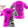 TOO FAST TO LIVE TOO YOUNG TO DIE - LIMITED EDITION - CUSTOM NAME - FLY RACING - PINK - T-SHIRT