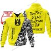 TOO FAST TO LIVE TOO YOUNG TO DIE - LIMITED EDITION - CUSTOM NAME - HUSQVARNA - YELLOW