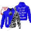 TOO FAST TO LIVE TOO YOUNG TO DIE - LIMITED EDITION - CUSTOM NAME - SEA DOO - BLUE
