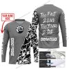 TOO FAST TO LIVE TOO YOUNG TO DIE - LIMITED EDITION - CUSTOM NAME - SEA DOO - GREY - JERSEY