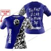 TOO FAST TO LIVE TOO YOUNG TO DIE - LIMITED EDITION - CUSTOM NAME - SEA DOO - NAVY - T-SHIRT