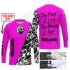 TOO FAST TO LIVE TOO YOUNG TO DIE - LIMITED EDITION - CUSTOM NAME - SEA DOO - PINK - JERSEY