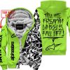 TILL THE FUCKIN FREAKIN TRAINING WHEEL FALL OFF - LIMITED EDITION - CUSTOM NAME - ALPINESTARS - GREEN 1 - FLEECE ZIP HOOODIE