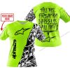 TILL THE FUCKIN FREAKIN TRAINING WHEEL FALL OFF - LIMITED EDITION - CUSTOM NAME - ALPINESTARS - NEON - T-SHIRT