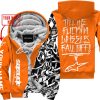 TILL THE FUCKIN FREAKIN TRAINING WHEEL FALL OFF - LIMITED EDITION - CUSTOM NAME - ALPINESTARS - ORANGE - FLEECE ZIP HOOODIE