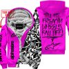 TILL THE FUCKIN FREAKIN TRAINING WHEEL FALL OFF - LIMITED EDITION - CUSTOM NAME - ALPINESTARS - PINK - FLEECE ZIP HOOODIE