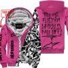 TILL THE FUCKIN FREAKIN TRAINING WHEEL FALL OFF - LIMITED EDITION - CUSTOM NAME - ALPINESTARS - PINK 1 - FLEECE ZIP HOOODIE