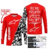 TILL THE FUCKIN FREAKIN TRAINING WHEEL FALL OFF - LIMITED EDITION - CUSTOM NAME - ALPINESTARS - RED - JERSEY