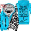 TILL THE FUCKIN FREAKIN TRAINING WHEEL FALL OFF - LIMITED EDITION - CUSTOM NAME - ALPINESTARS - SKY BLUE - FLEECE ZIP HOOODIE