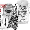 TILL THE FUCKIN FREAKIN TRAINING WHEEL FALL OFF - LIMITED EDITION - CUSTOM NAME - ALPINESTARS - WHITE - FLEECE ZIP HOOODIE