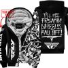 TILL THE FUCKIN FREAKIN TRAINING WHEEL FALL OFF - LIMITED EDITION - CUSTOM NAME - FLY RACING - BLACK - FLEECE ZIP HOODIE