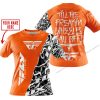 TILL THE FUCKIN FREAKIN TRAINING WHEEL FALL OFF - LIMITED EDITION - CUSTOM NAME - FLY RACING - ORANGE - T-SHIRT