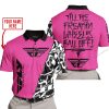 TILL THE FUCKIN FREAKIN TRAINING WHEEL FALL OFF - LIMITED EDITION - CUSTOM NAME - FLY RACING - PINK 1 - POLO SHIRT