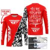 TILL THE FUCKIN FREAKIN TRAINING WHEEL FALL OFF - LIMITED EDITION - CUSTOM NAME - FLY RACING - RED - JERSEY