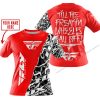 TILL THE FUCKIN FREAKIN TRAINING WHEEL FALL OFF - LIMITED EDITION - CUSTOM NAME - FLY RACING - RED - T-SHIRT