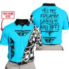 TILL THE FUCKIN FREAKIN TRAINING WHEEL FALL OFF - LIMITED EDITION - CUSTOM NAME - FLY RACING - SKY BLUE - POLO SHIRT