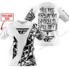 TILL THE FUCKIN FREAKIN TRAINING WHEEL FALL OFF - LIMITED EDITION - CUSTOM NAME - FLY RACING - WHITE - T-SHIRT