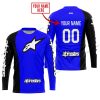 PREMIUM MX - CUSTOM NAME - ALPINESTARS - BLUE - JERSEY