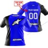 PREMIUM MX - CUSTOM NAME - ALPINESTARS - BLUE - T-SHIRT