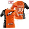 PREMIUM MX - CUSTOM NAME - ALPINESTARS - ORANGE - T-SHIRT