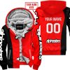 PREMIUM MX - CUSTOM NAME - ALPINESTARS - RED - FLEECE ZIP HOODIE