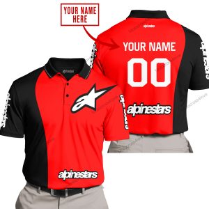 PREMIUM MX - CUSTOM NAME - ALPINESTARS - RED - POLO