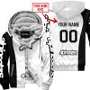 PREMIUM MX - CUSTOM NAME - ALPINESTARS - WHITE - FLEECE ZIP HOODIE