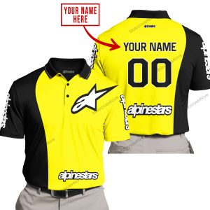 PREMIUM MX - CUSTOM NAME - ALPINESTARS - YELLOW - POLO
