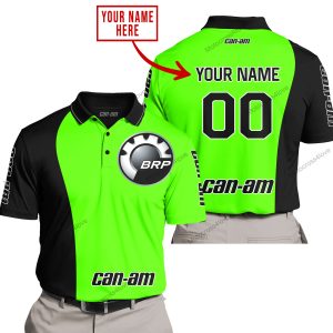 PREMIUM MX - CUSTOM NAME - CAN AM - GREEN - POLO