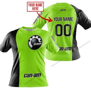 PREMIUM MX - CUSTOM NAME - CAN AM - GREEN 1 - T-SHIRT