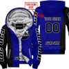 PREMIUM MX - CUSTOM NAME - CAN AM - NAVY - FLEECE ZIP HOODIE