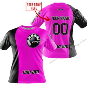 PREMIUM MX - CUSTOM NAME - CAN AM - PINK - T-SHIRT