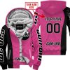PREMIUM MX - CUSTOM NAME - CAN AM - PINK 1 - FLEECE ZIP HOODIE