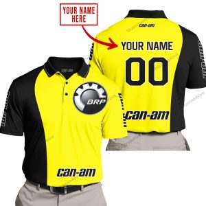 PREMIUM MX - CUSTOM NAME - CAN AM - YELLOW - POLO