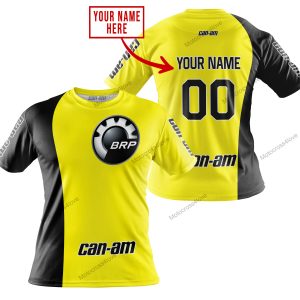 PREMIUM MX - CUSTOM NAME - CAN AM - YELLOW - T-SHIRT