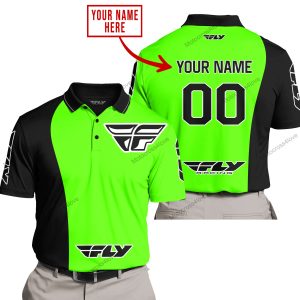 PREMIUM MX - CUSTOM NAME - FLY RACING - GREEN - POLO