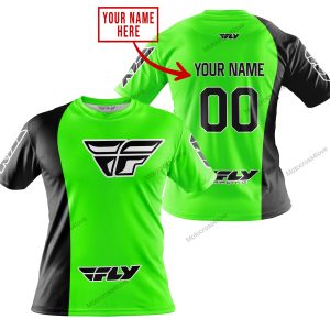 PREMIUM MX - CUSTOM NAME - FLY RACING - GREEN - T-SHIRT