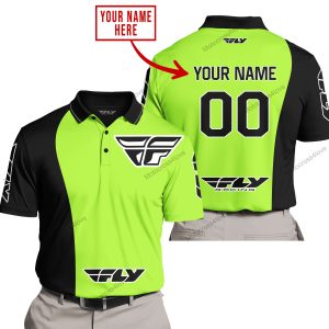 PREMIUM MX - CUSTOM NAME - FLY RACING - GREEN 1 - POLO