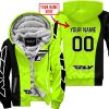 PREMIUM MX - CUSTOM NAME - FLY RACING - NEON - FLEECE ZIP HOODIE