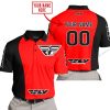 PREMIUM MX - CUSTOM NAME - FLY RACING - RED - POLO