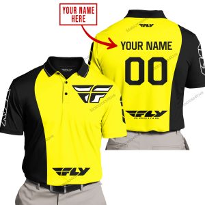 PREMIUM MX - CUSTOM NAME - FLY RACING - YELLOW - POLO