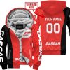 PREMIUM MX - CUSTOM NAME - GAS GAS - RED - FLEECE ZIP HOODIE