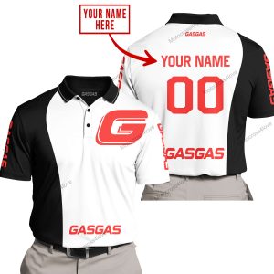 PREMIUM MX - CUSTOM NAME - GAS GAS - WHITE - POLO