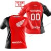PREMIUM MX - CUSTOM NAME - HONDA - RED - T-SHIRT