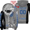 PREMIUM MX - CUSTOM NAME - HUSQVARNA - GREY - FLEECE ZIP HOODIE
