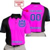 PREMIUM MX - CUSTOM NAME - HUSQVARNA - PINK - POLO