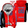 PREMIUM MX - CUSTOM NAME - HUSQVARNA - RED - FLEECE ZIP HOODIE